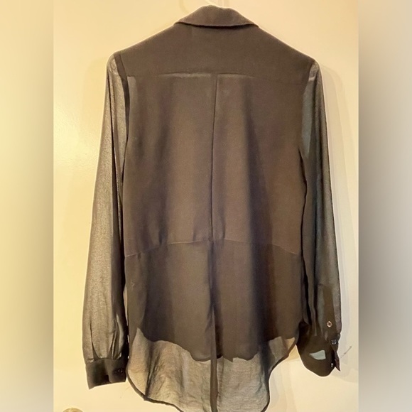 GB black sheer blouse - Picture 2 of 5